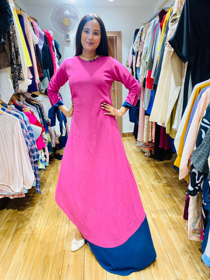 Pink Assymetrical Dress