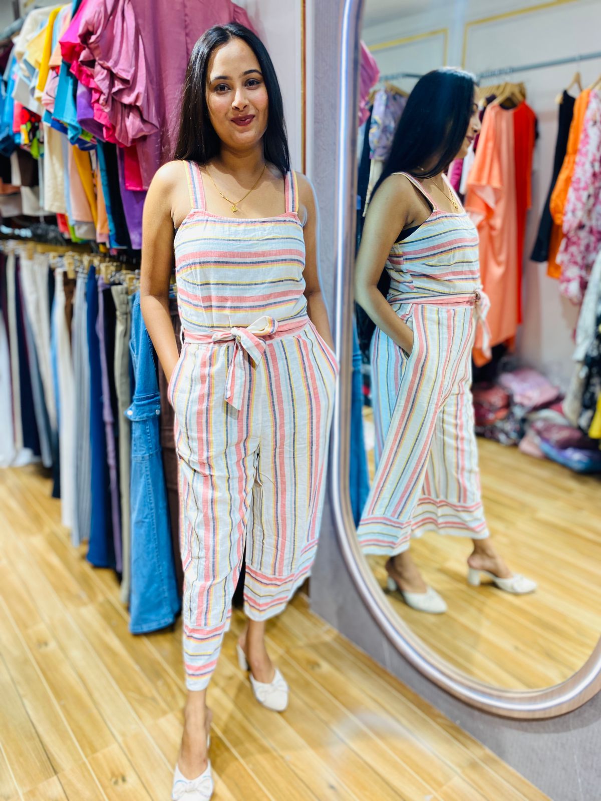 Stripe Jumpsuit