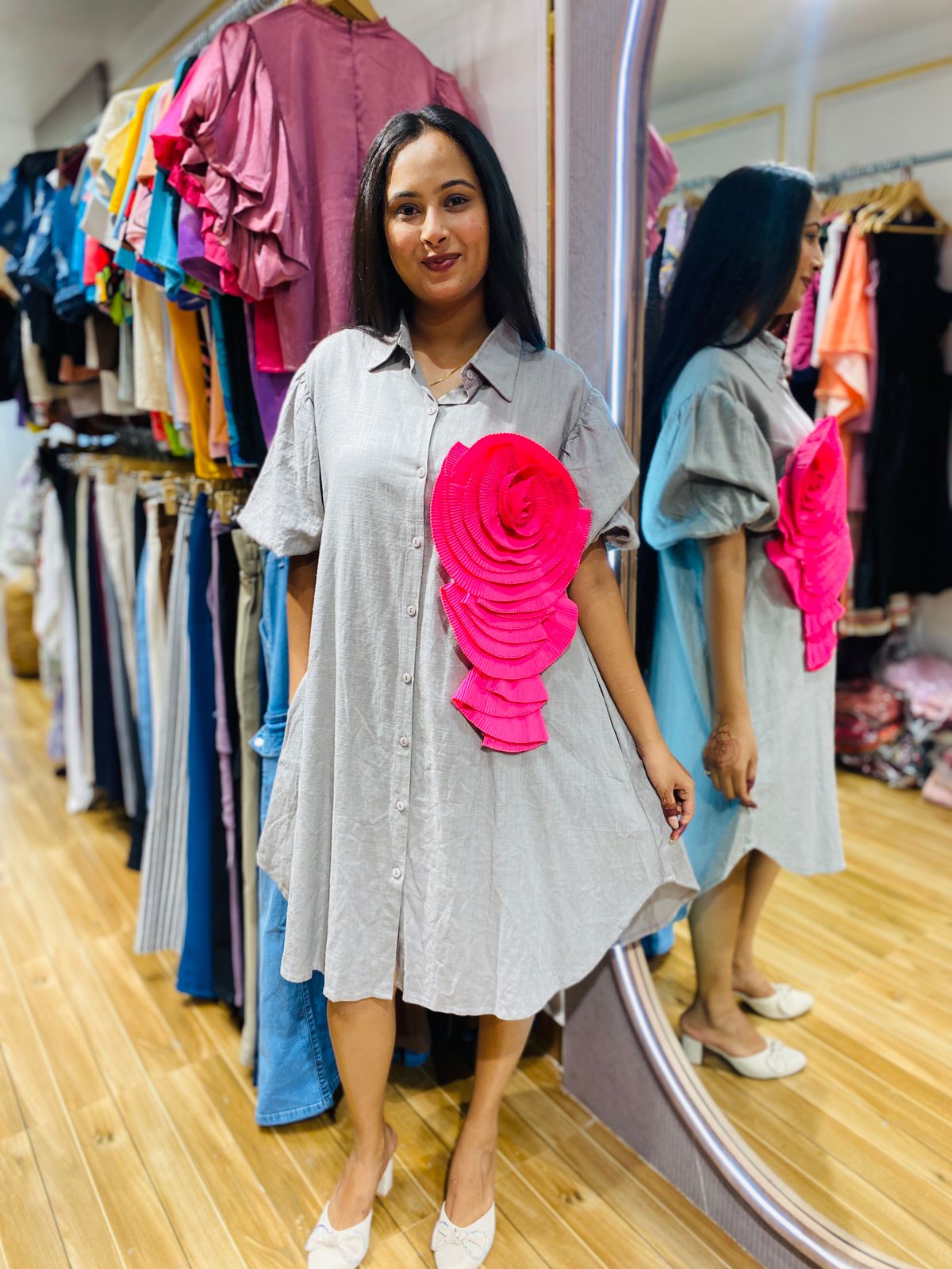 Pink Flower Dress