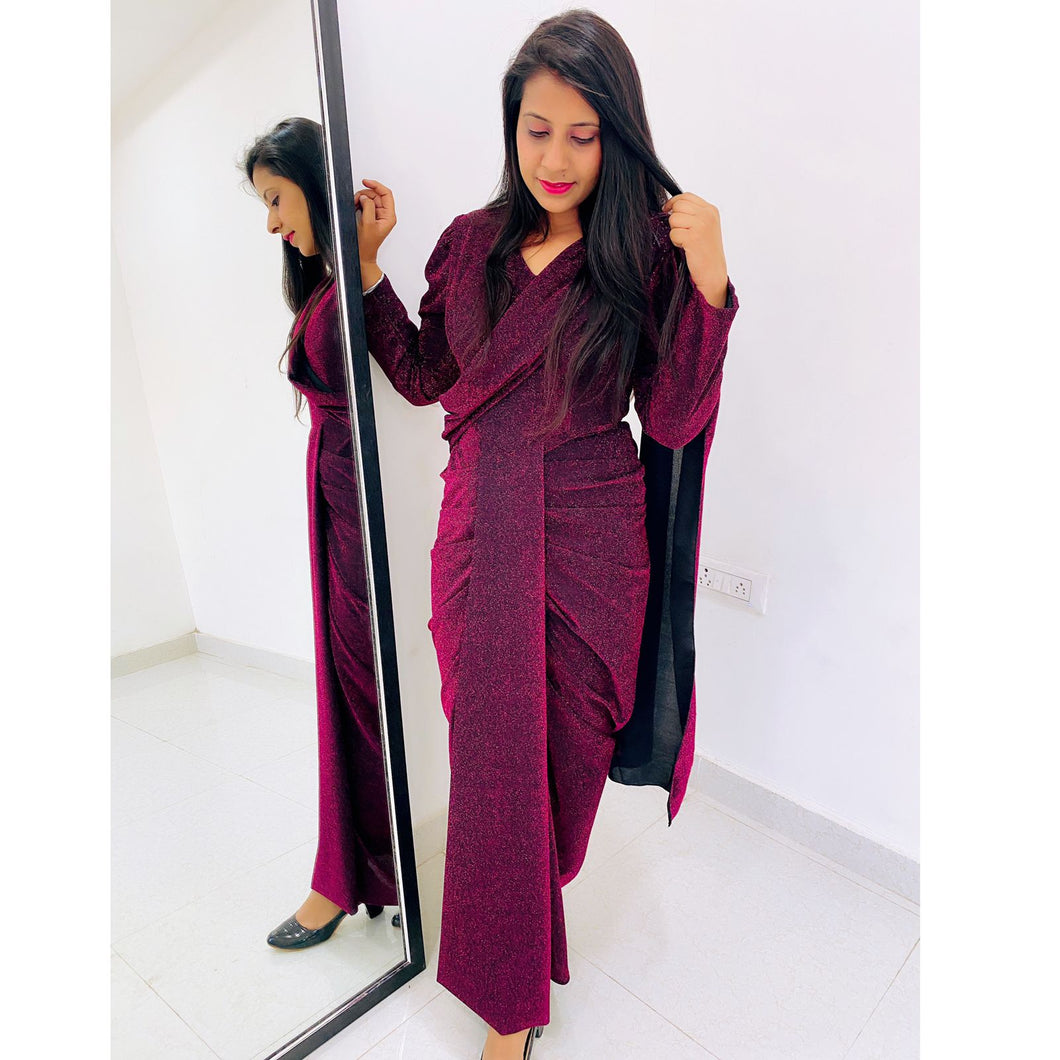 Shimmer Saree Dress