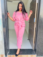 Load image into Gallery viewer, Flamingo Pink Co-ord Set