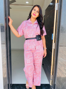 PInk Cotton Co-ord Sets