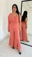 Load image into Gallery viewer, Peach Slit Jumpsuit