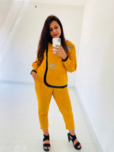 Mustard Bow Co-ord Set