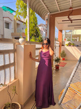 Load image into Gallery viewer, Tyrian Purple Long Dress