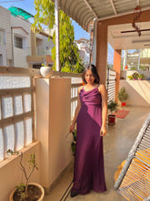 Load image into Gallery viewer, Tyrian Purple Long Dress