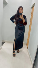 Load image into Gallery viewer, Velvet Slit Dress