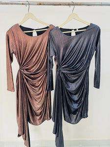 Metallic Layered Dress